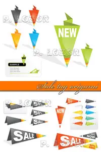Sale tag origami