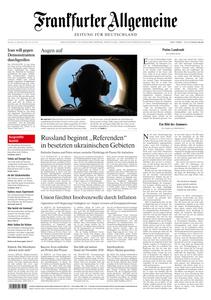 Frankfurter Allgemeine Zeitung  - 24 September 2022