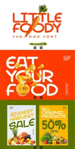 EE - Little Foody  Food Font YDD87AV