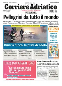 Corriere Adriatico Macerata - 13 Giugno 2025