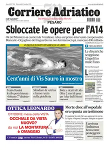 Corriere Adriatico Pesaro - 29 Ottobre 2025