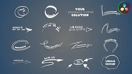 Arrow Highlight Elements for DaVinci Resolve 56534537