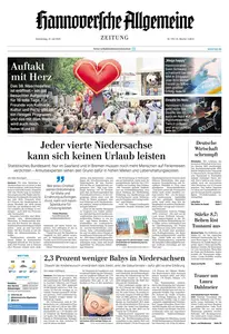Hannoversche Allgemeine Zeitung - 31 Juli 2025