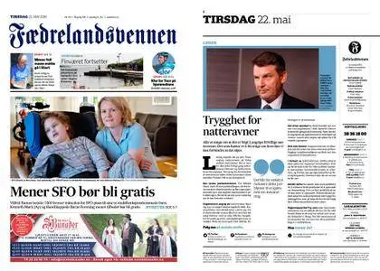 Fædrelandsvennen – 22. mai 2018