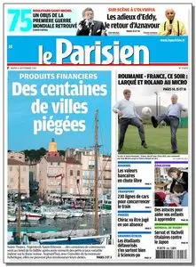 Le Parisien + Le Cahiers de Paris - Mardi 6 Septembre 2011