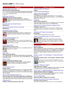 SOS Magazine March 2009 Issue