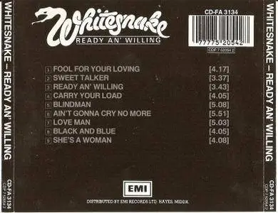 Whitesnake - Ready An' Willing (1980)