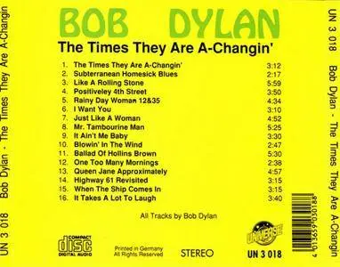 Bob Dylan - The Times They Are A-Changin' (1993)