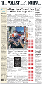 The Wall Street Journal – 17 April 2020