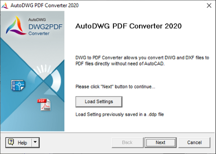 AutoDWG DWG2PDF Converter 2020 5.60