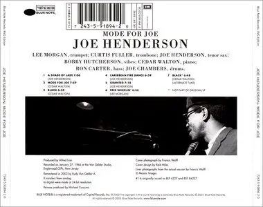 Joe Henderson - Mode For Joe (1966) [RVG Edition, 2003] Repost