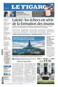 Le Figaro du Samedi 22 et Dimanche 23 Septembre 2018