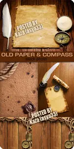 Old paper & compass