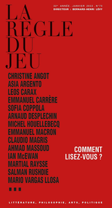 Comment lisez-vous ? (La règle du jeu n°75) -  - Bernard-Henri Lévy et Collectif