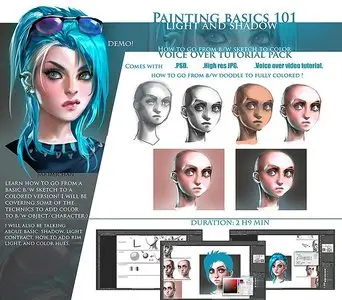 Painting Basics 101: Light and Shadow by sakimichan