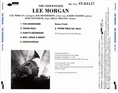 Lee Morgan - The Sidewinder (1963) {2013 Japan SHM-CD Blue Note 24-192 Remaster TYCJ-81011}