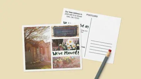 Intro to InDesign: DIY Photo Announcement Postcard
