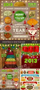 Christmas elements set