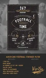 GraphicRiver American Football Vintage Flyer