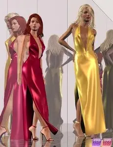Dynamic Glamour: Halter Gown Set for IV & GV