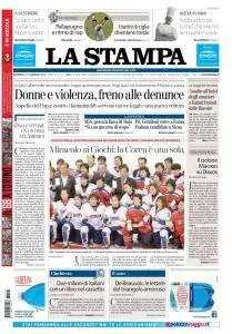 La Stampa Torino Provincia e Canavese - 21 Gennaio 2018