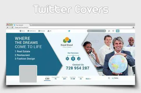 CreativeMarket - Multipurpose Business Twitter Covers