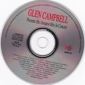 Glen Campbell - Presents His Greatest Hits In Concert (1992) {1994 Wise Buy}