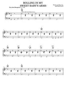 Rollin' In My Sweet Baby's Arms - Lester Flatt and Earl Scruggs (Piano-Vocal-Guitar)