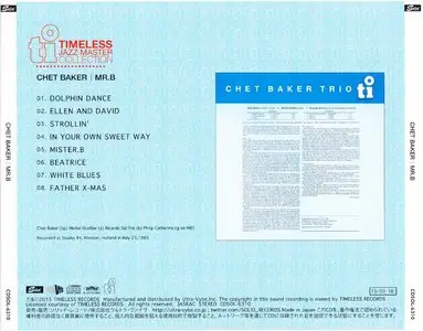 Chet Baker - Mr.B (1983) {2015 Japan Timeless Jazz Master Collection Complete Series CDSOL-6310}