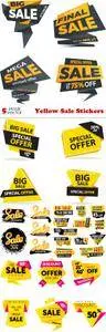 Vectors - Yellow Sale Stickers