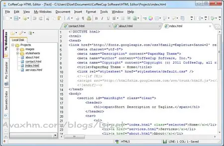 CoffeeCup HTML Editor 15.1 Build 781