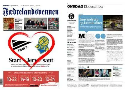 Fædrelandsvennen – 13. desember 2017