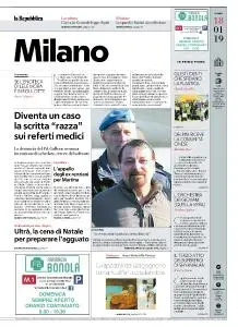 la Repubblica Milano - 18 Gennaio 2019