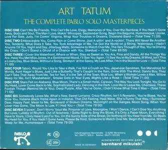 Art Tatum - The Complete Pablo Solo Masterpieces (1991) {7CD Set Pablo Records 7PACD-4404-2 rec 1953-1956}