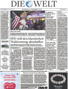 Welt vom 27 Dezember 2014