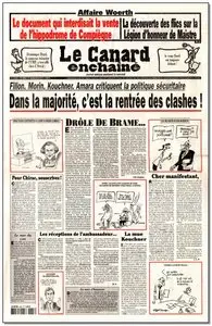 Le Canard enchaîné N° 4688 - Mercredi 1er Septembre 2010