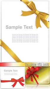 Templates with bows