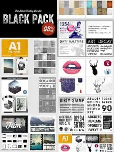 CreativeMarket - The Black Pack - Discount Bundle