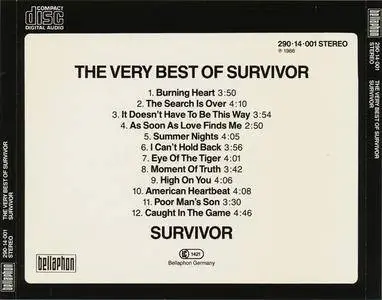 Survivor - The Very Best Of... (1986) {Scotti Bros./Bellaphon West Germany}