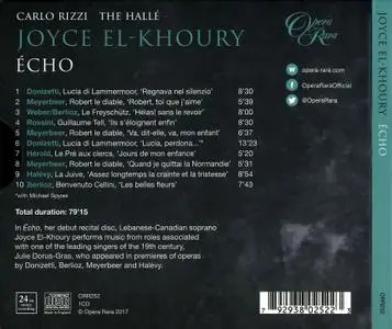 Joyce El-Khoury, The Halle, Carlo Rizzi - Echo (2017)