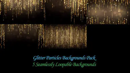 Glitter Particles Backgrounds Pack - Motion Graphics (VideoHive)