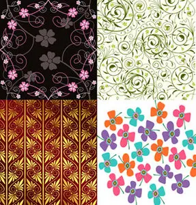 Vector Flower Pattern  Collection