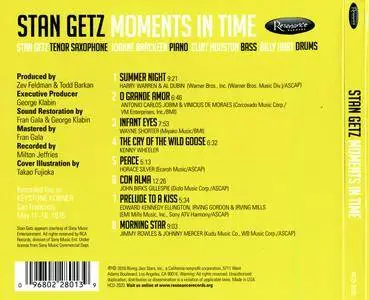 Stan Getz - Moments In Time (2016) {Resonance Records HCD-2020 rec 1976}