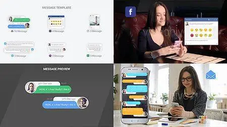 SMS Messages Chat Notify Elements - Project for After Effects (VideoHive)