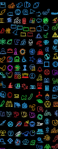 Neon Icon Pack (164 icons)