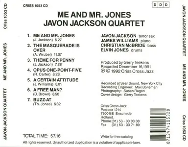 Javon Jackson Quartet - Me And Mr. Jones (1992) {Criss Cross}