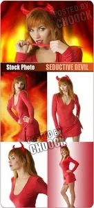 Seductive devil - Stock Photo