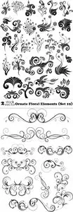 Vectors - Ornate Floral Elements (Set 19)