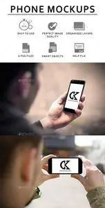 GraphicRiver - Four Pack Phone Mockups