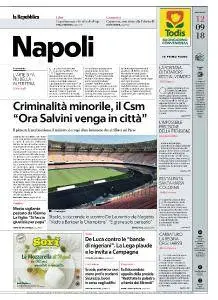 la Repubblica Napoli - 12 Settembre 2018